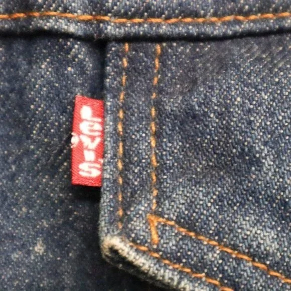 Vintage Levi's Sherpa Lined Denim Jean Trucker Jacket Coat Size 44R Made in USA - Picture 3 of 8